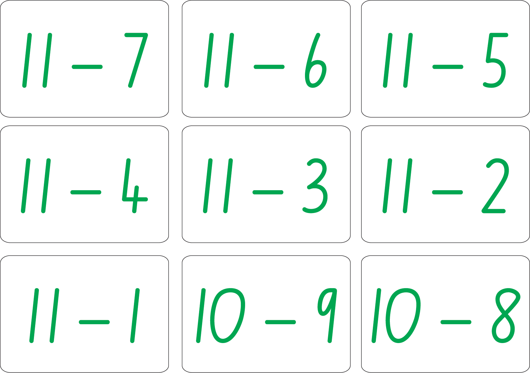 Maths Bingo Game - NSW & ACT Handwriting