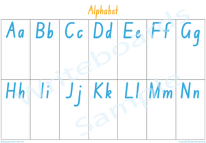 Busy Book Alphabet Pages for NSW & ACT Handwriting, You Child has to add the Pictures
