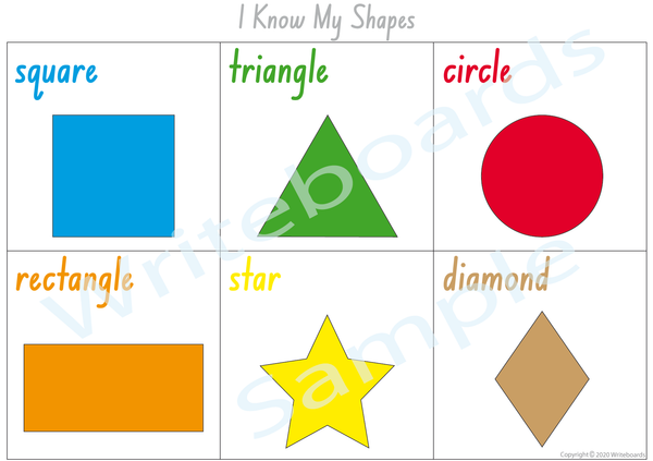 Busy Book Shapes - NSW and ACT Handwriting | Writeboards | Children’s ...