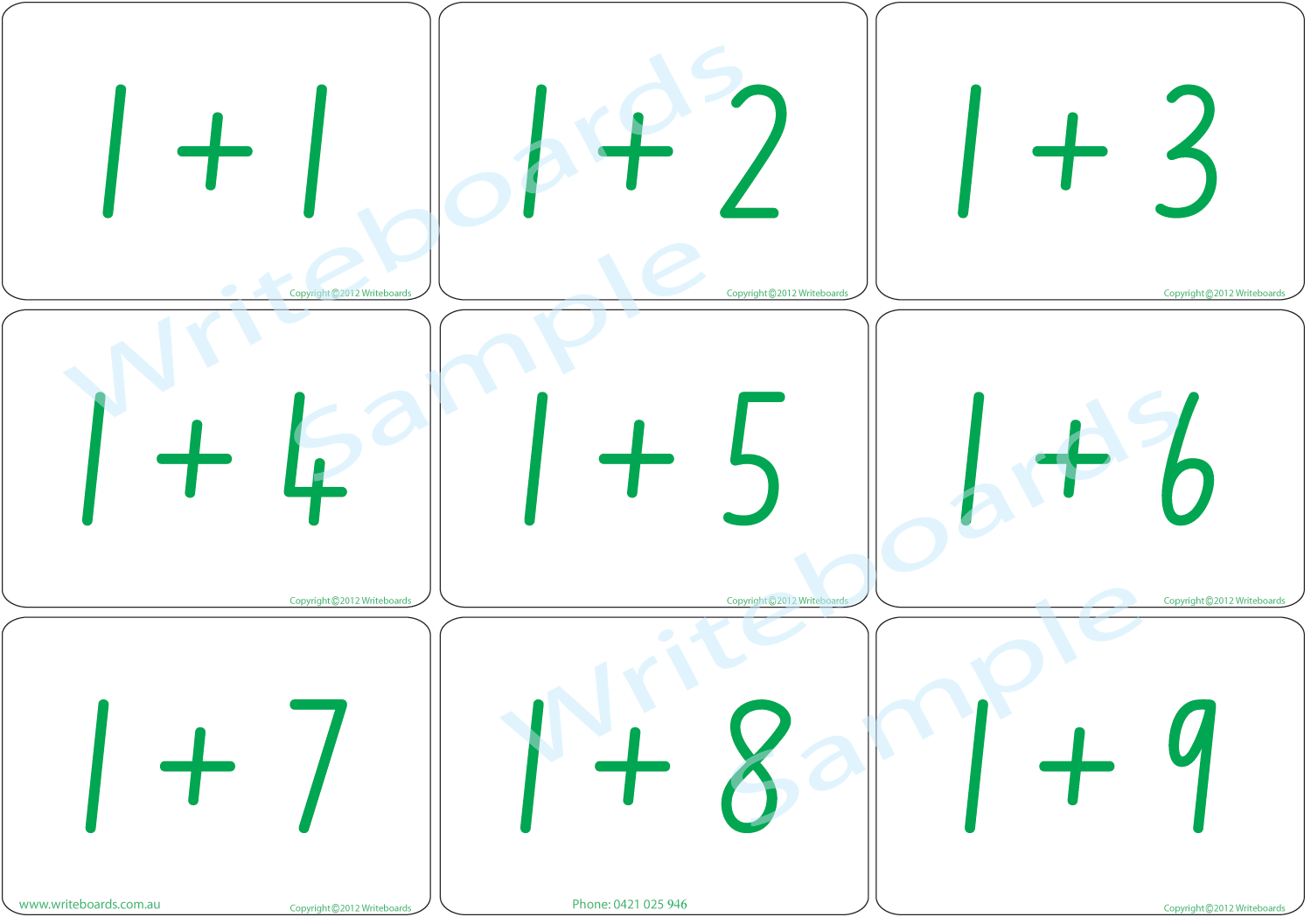 Educational Arithmetic Bingo Game using NSW Foundation Font handwriting, Fun game using NSW and ACT handwriting