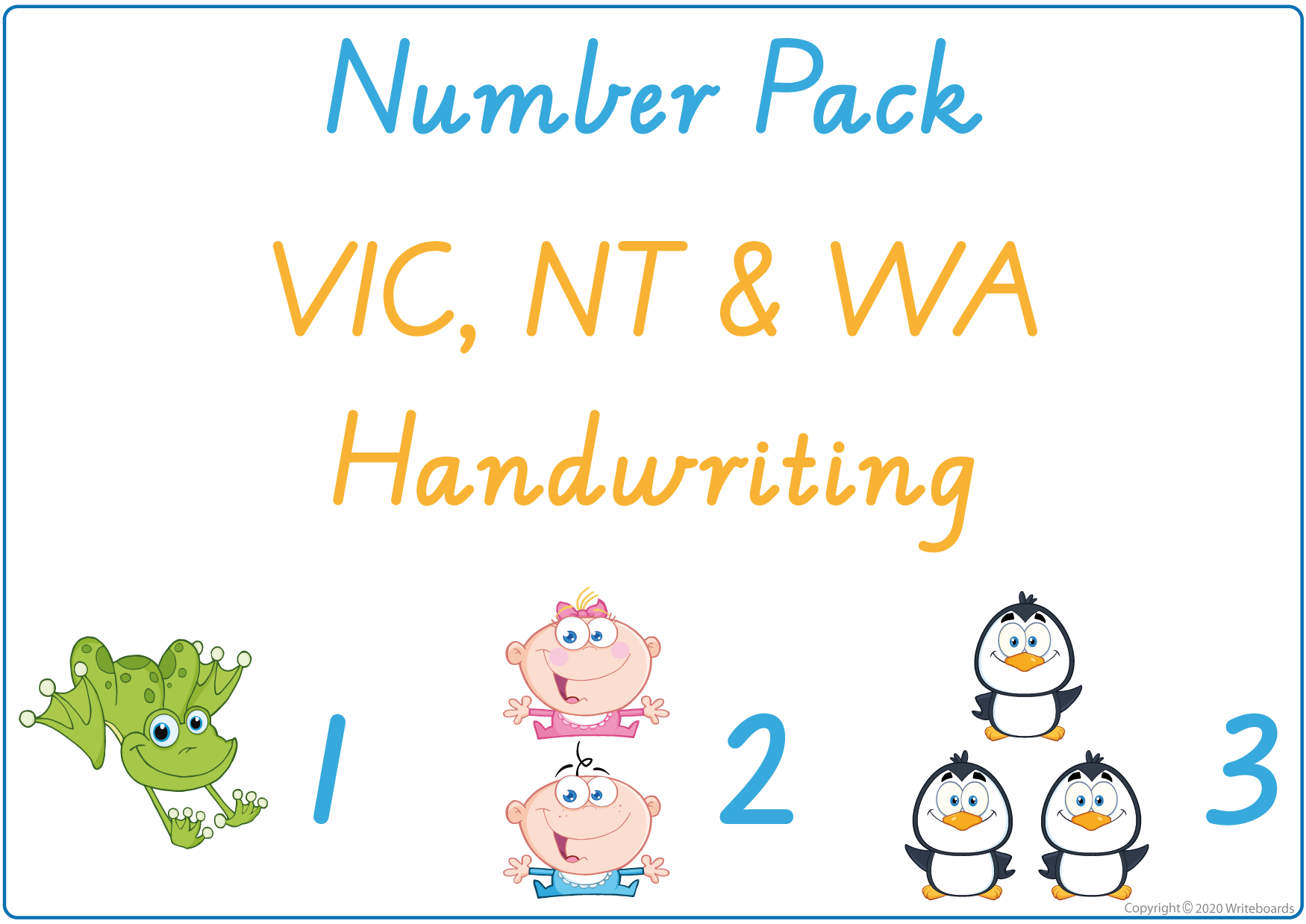 VIC Modern Cursive Font Busy Book Package Two