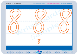 Number Starter Pack - NSW Foundation Font | Writeboards | Children’s ...