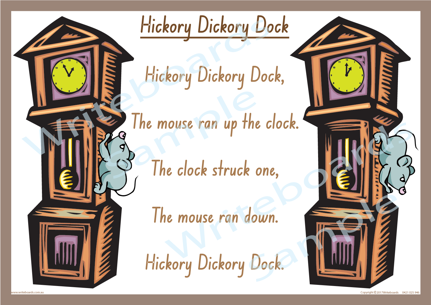 Nursery Rhymes - NSW Foundation Font - Writeboards