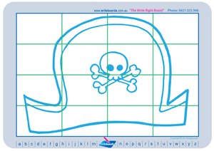 Learn to Draw Pirate related images On a Grid for Tutors / Therapists and Childcare