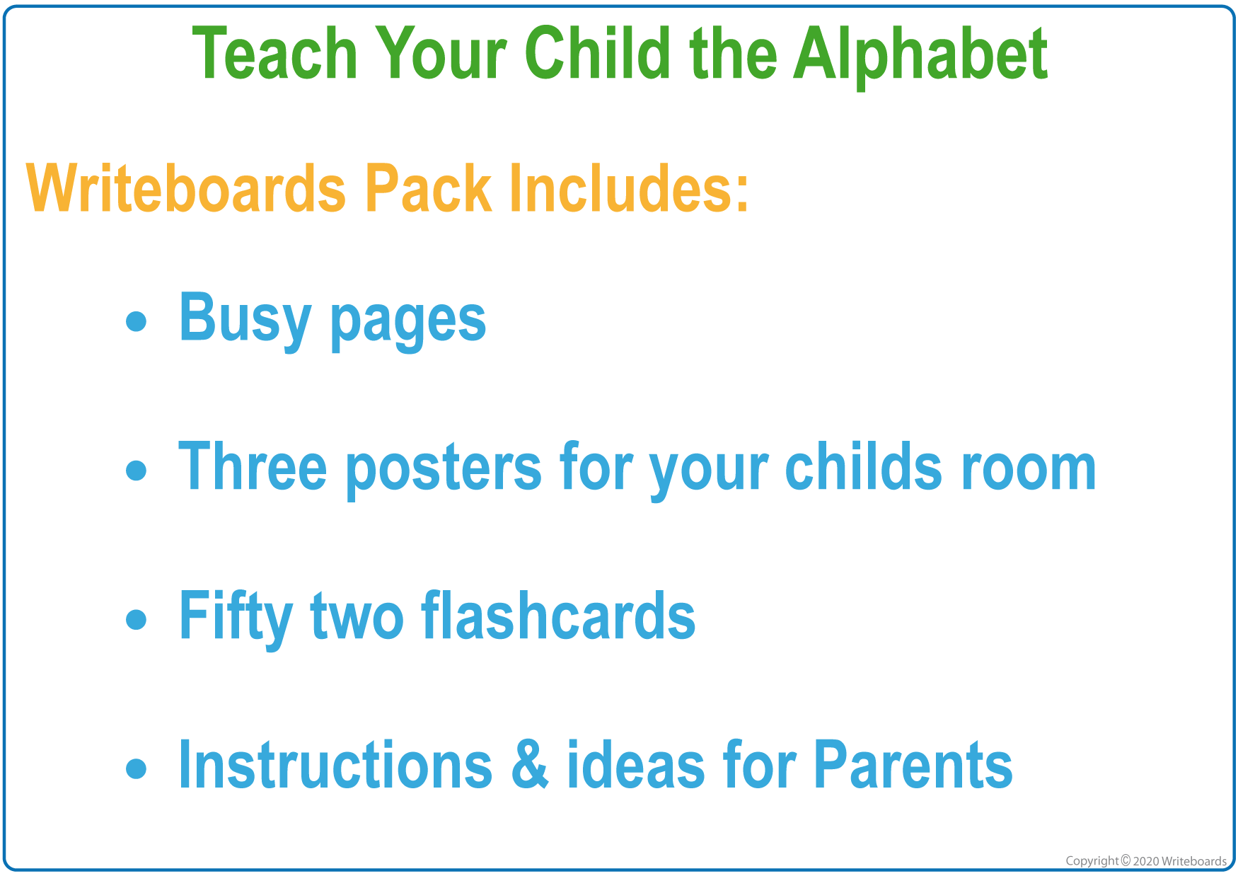 Teach your child the alphabet with our NSW Foundation Font Busy Book with posters and flashcards 
