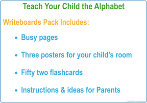 Busy Book Alphabet Pack includes posters, flashcards, and busy pages
