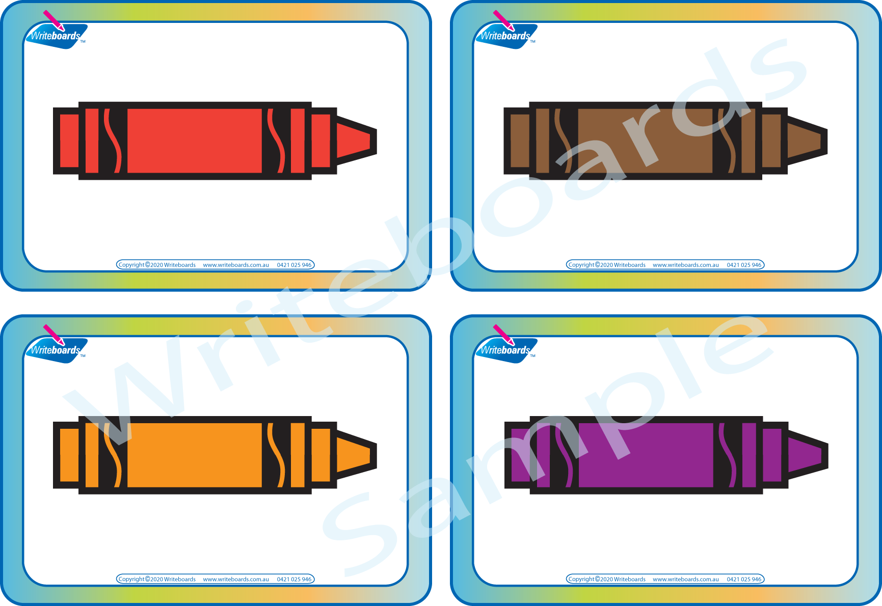 Free Color Flashcards for Crayons come with our Busy Book Color Pack