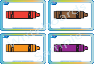 Free Color Flashcards for Crayons come with our Busy Book Color Pack