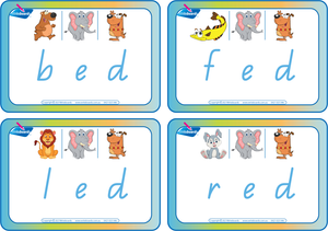 QLD Beginner Font CVC Flashcard & Games Package for Teachers, CVC Teaching Resources for QLD