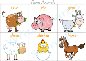 Farm Animal Busy Book Poster for QLD comes Free with our Busy Book Pack