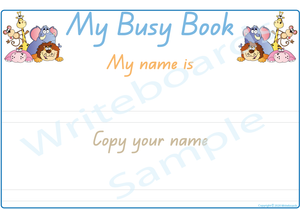 QLD Handwriting - Teach Your Child Their Name Busy Book