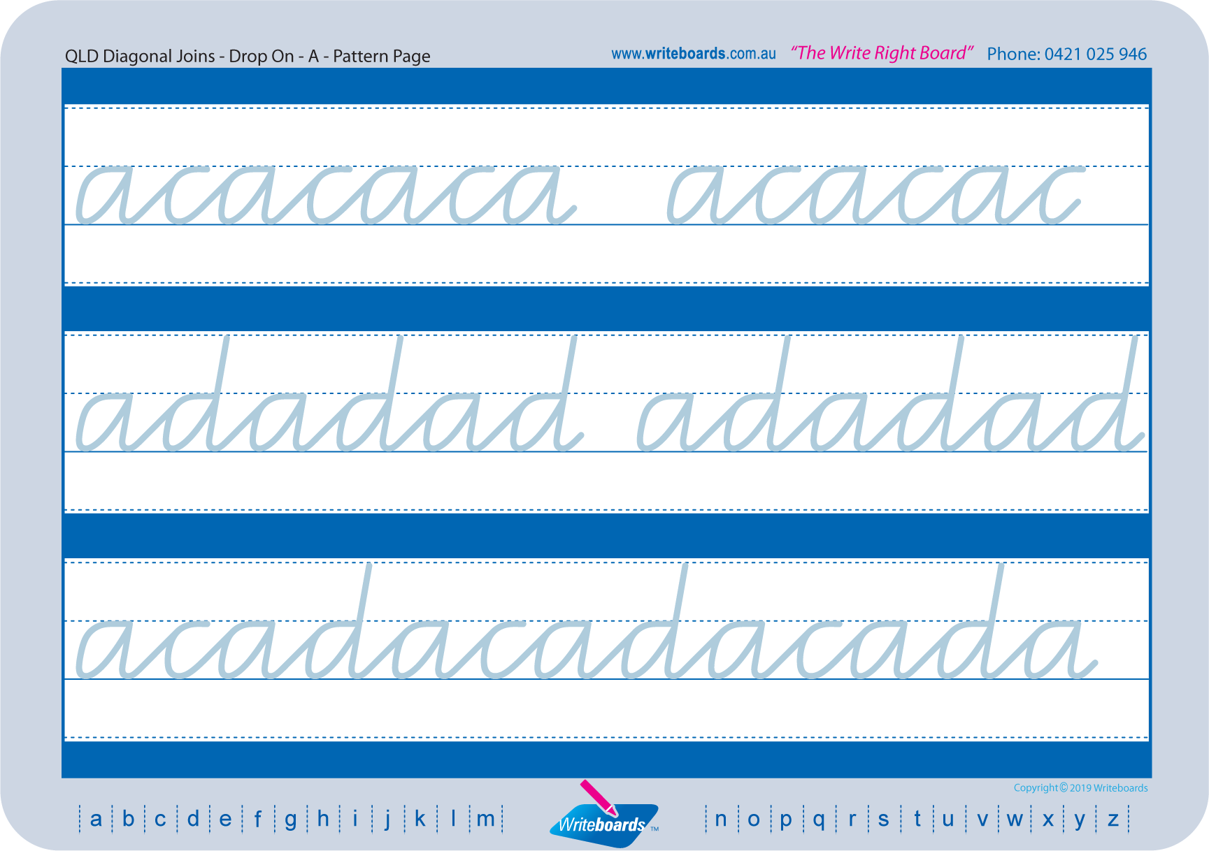 Enhance cursive learning with QLD Modern Cursive Font Handwriting Worksheets – 64 page resource for QLD Classrooms