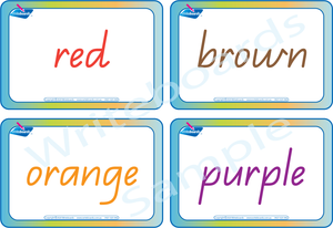 Colour Busy Book for QLD Handwriting comes with Free Colour Flashcards