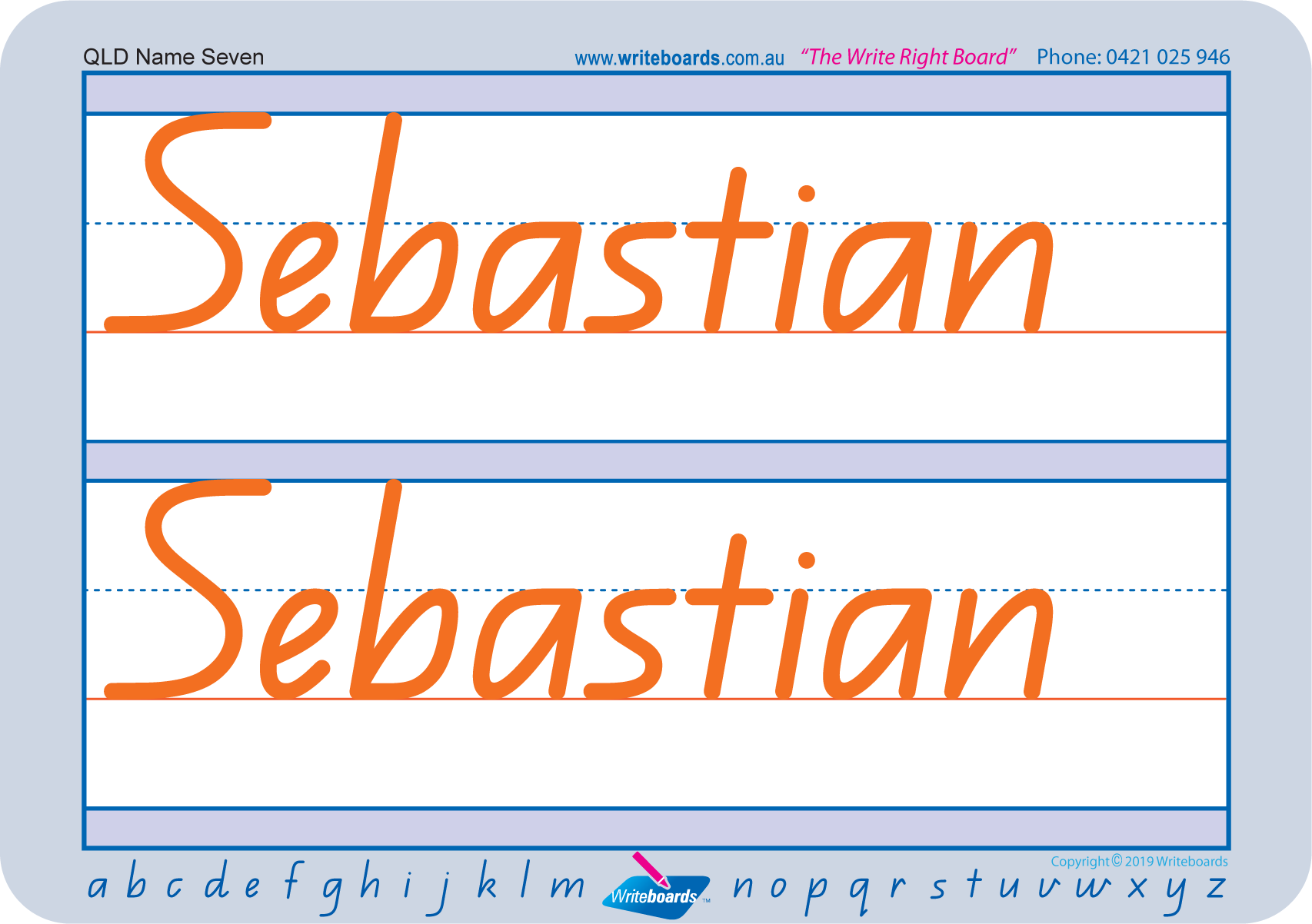 Teach your child how to write their name on lines using QLD Handwriting