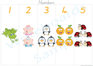Busy Book Number Pages where your child has to add the Missing Number Word for QLD
