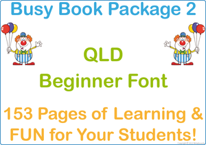 QCursive Font Busy Book Package Two