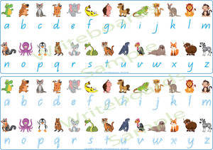 QCursive Font Animal Phonic Package for Teachers, QCursive Font Zoo Phonic Package for Teachers