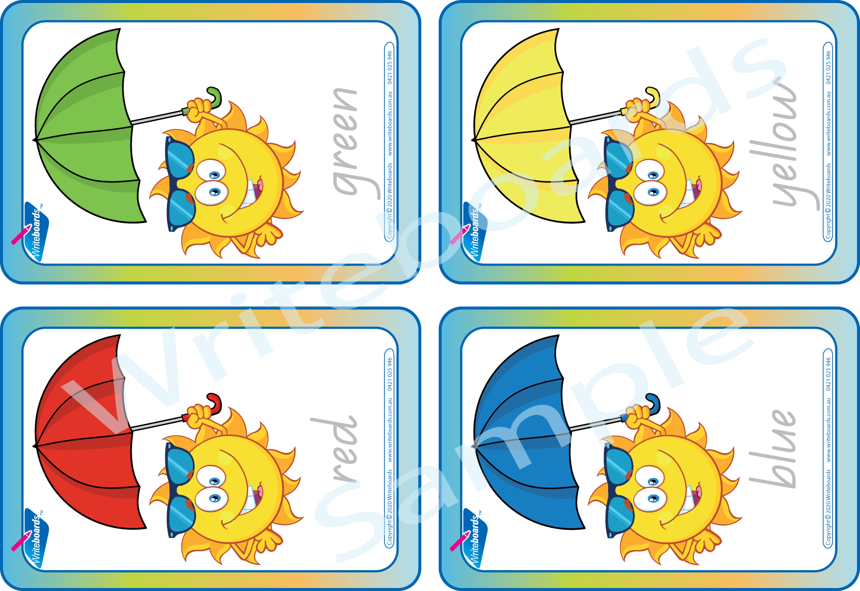 Teach your child colours with our 12-page Colours Busy Book featuring QCursive handwriting
