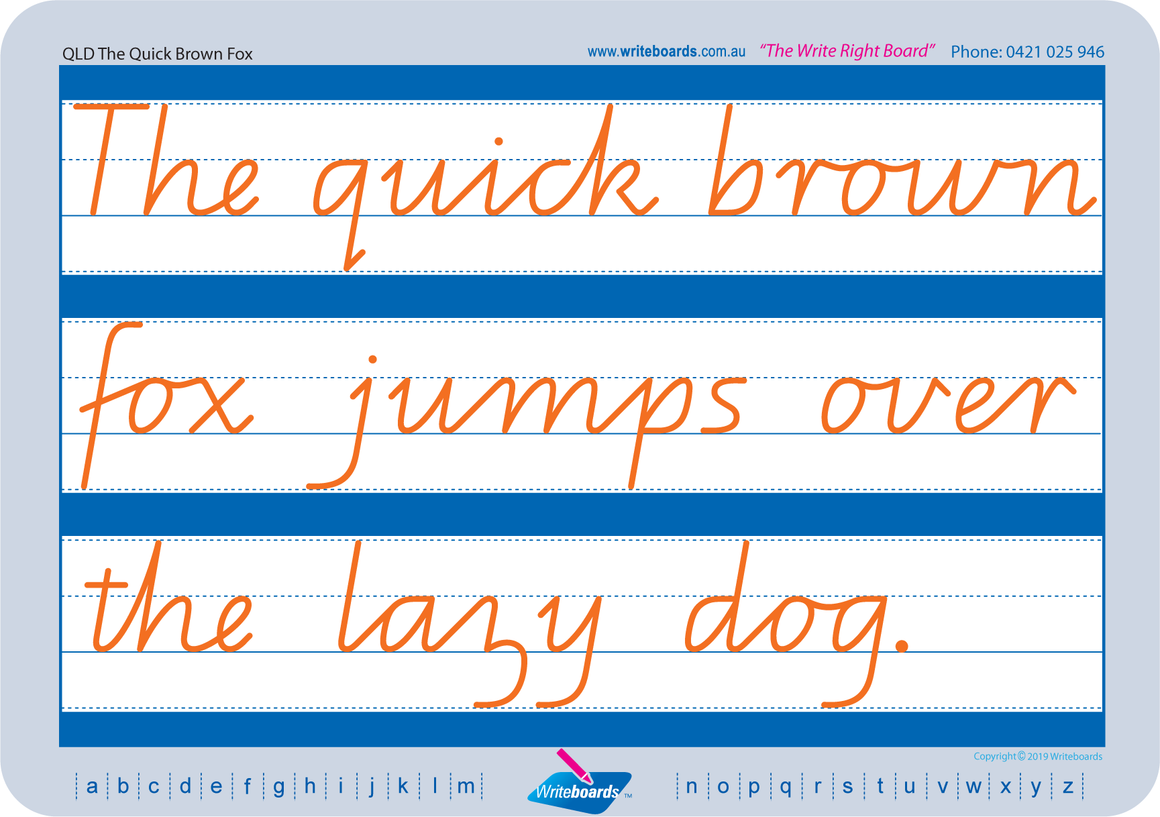 QLD Beginners Font Cursive Writing worksheets, Cursive Handwriting Tracing Worksheets for QLD Beginners Font