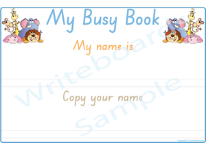SA Handwriting - Teach Your Child Their Name Busy Book