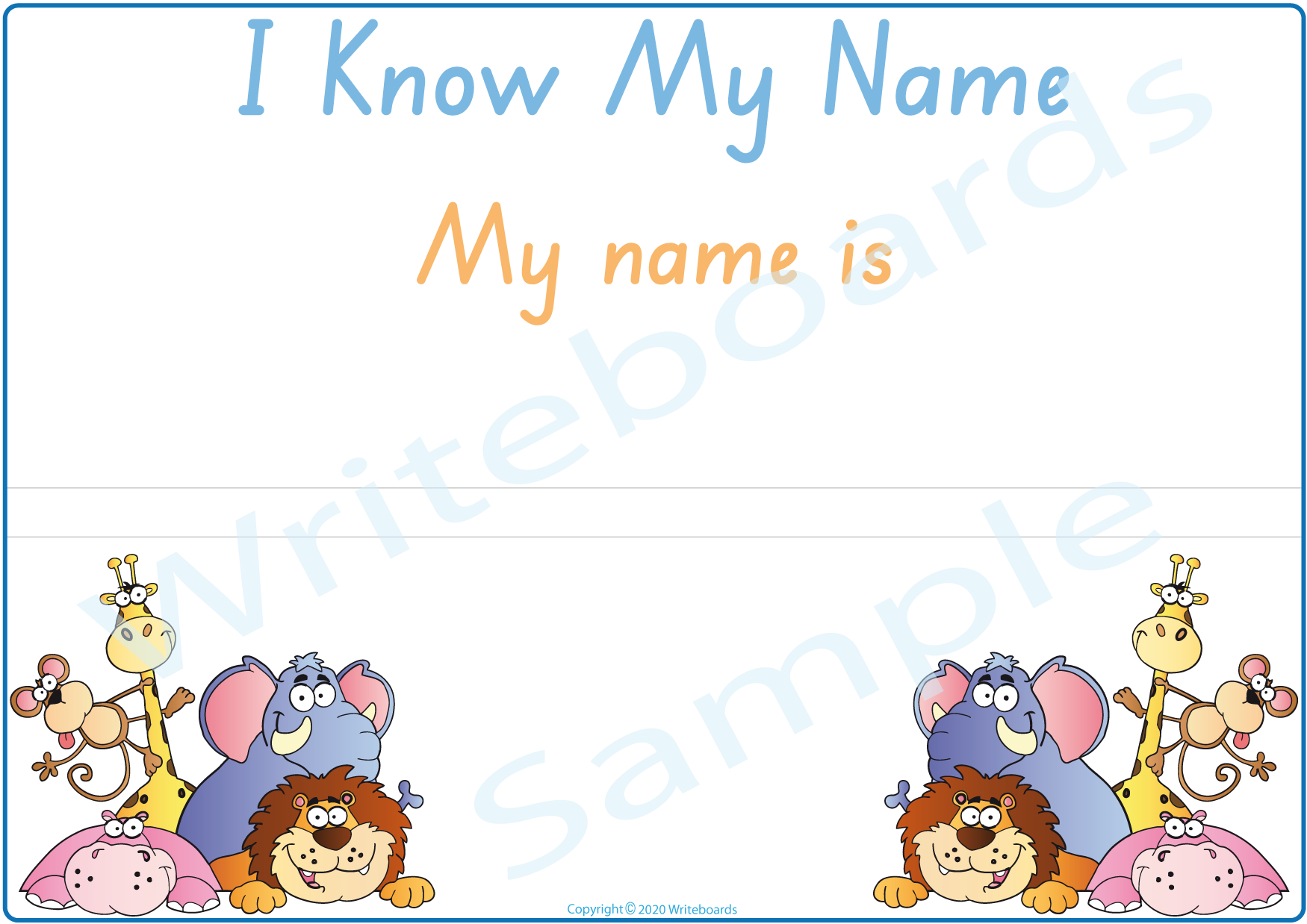 Teach Your Child to Spell Their Name Busy Book for SA comes with a Free Poster