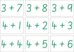Maths Bingo Game - SA Handwriting