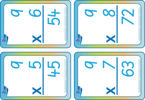 SA Times Table Flashcards with and without the answers, SA Multiplication Flashcards with and without answers