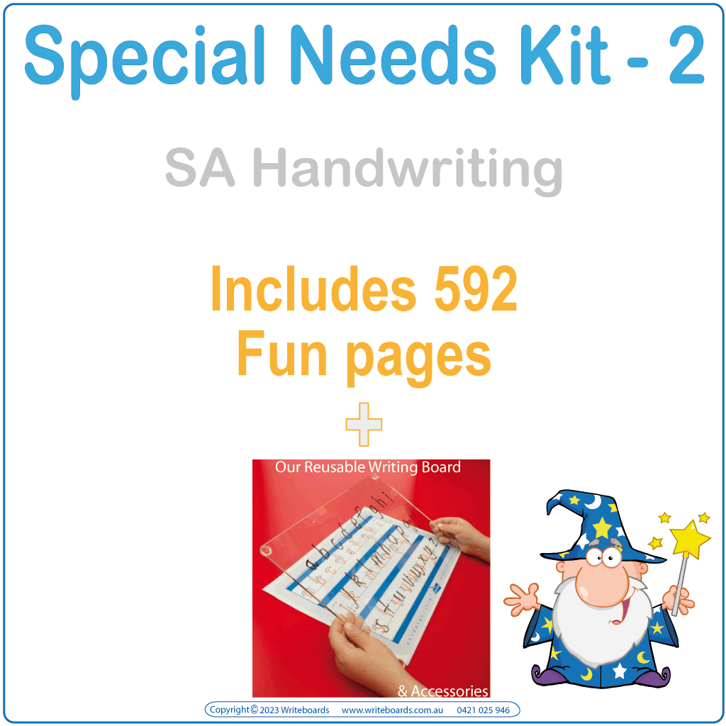 Discover SA Special Needs Kits with our reusable Writeboard & tracing worksheets designed to build confidence