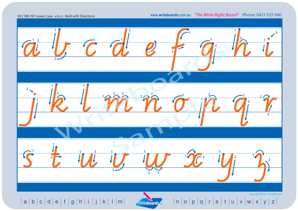 Alphabet and number handwriting worksheets completed using VIC Modern Cursive Font. Great for special needs kids.
