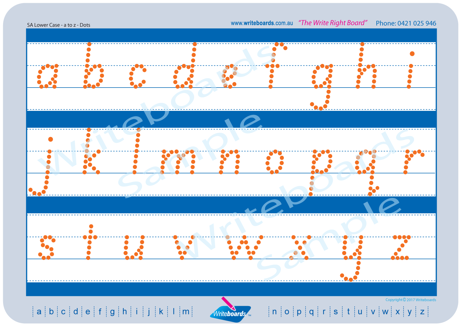 SA Modern Cursive Font Lowercase Alphabet Tracing Worksheets with Directional Arrows for Occupational Therapists and Tutors