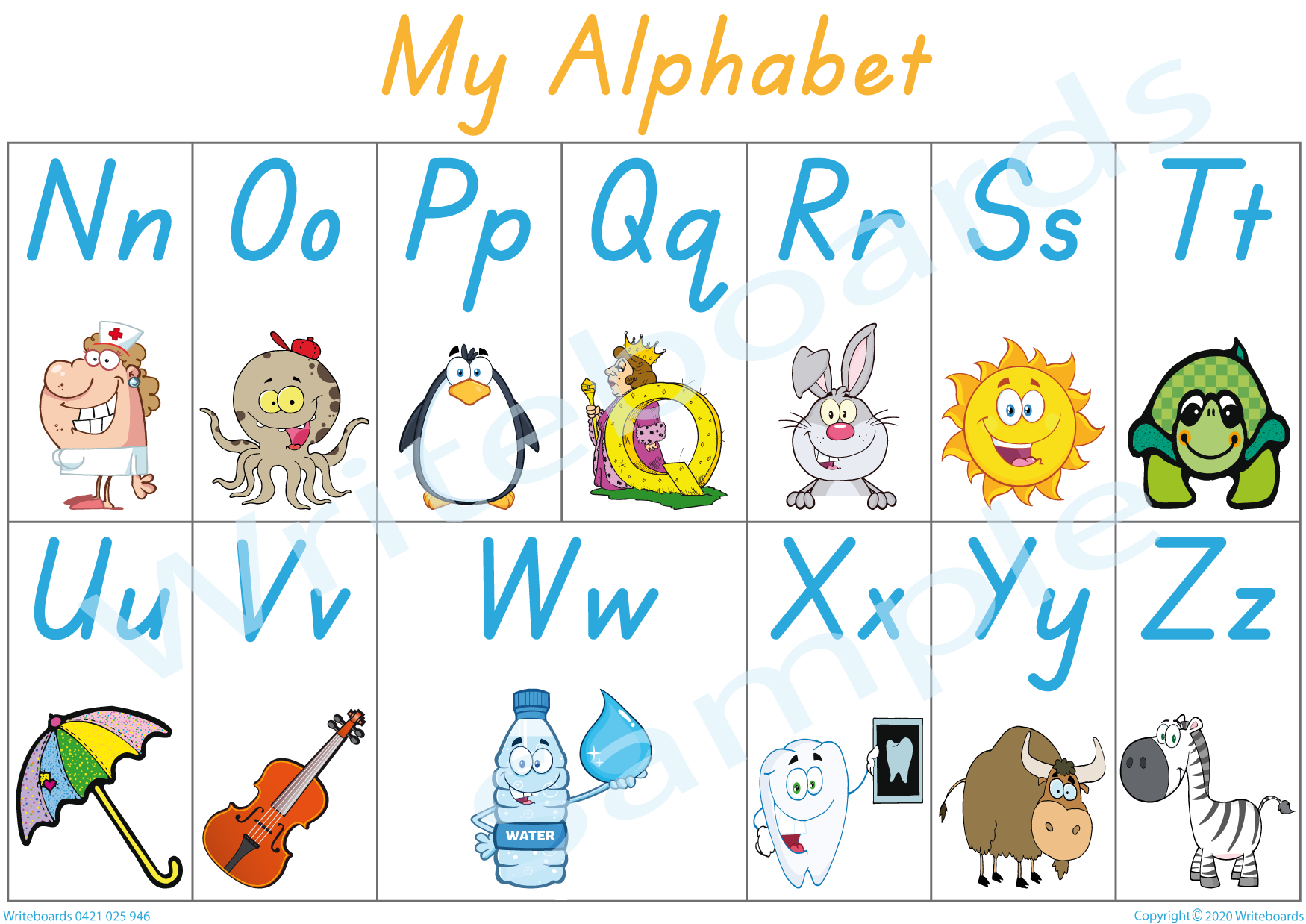 TAS Modern Cursive Font Alphabet Busy Book includes Fun Posters – Flashcards & activities