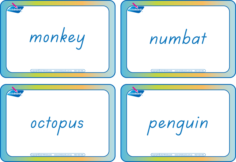 TAS Animal Phonics Flashcards Pack 1