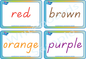 Colour Busy Book for TAS Handwriting comes with Free Colour Flashcards