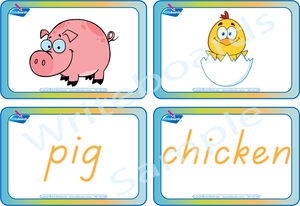 TAS Farm Animal Busy Book comes with Free Flashcards