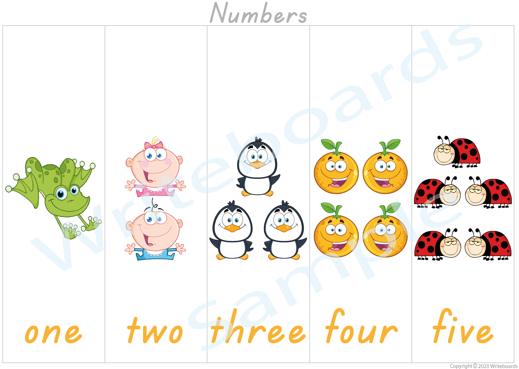 Teach your child numbers with our TAS Modern Cursive Font Busy Book with posters and flashcards