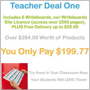 Reusable Writing Boards and Worksheets for Australian Teachers, Classroom Resources Deal includes Reusable Writing Boards