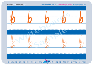 NSW Foundation Font Childcare lowercase alphabet tracing worksheets for school readiness, NSW and ACT Childcare Resources