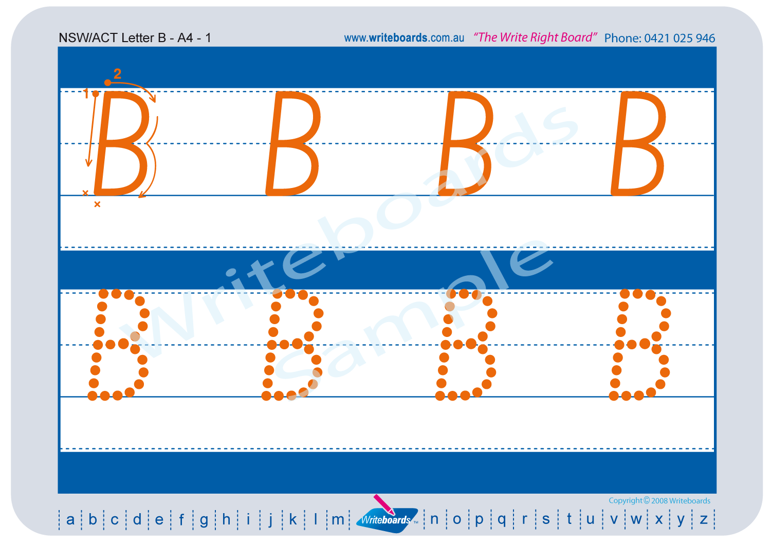 NSW Foundation Font Uppercase Alphabet Tracing Worksheets for Occupational Therapists and Tutors