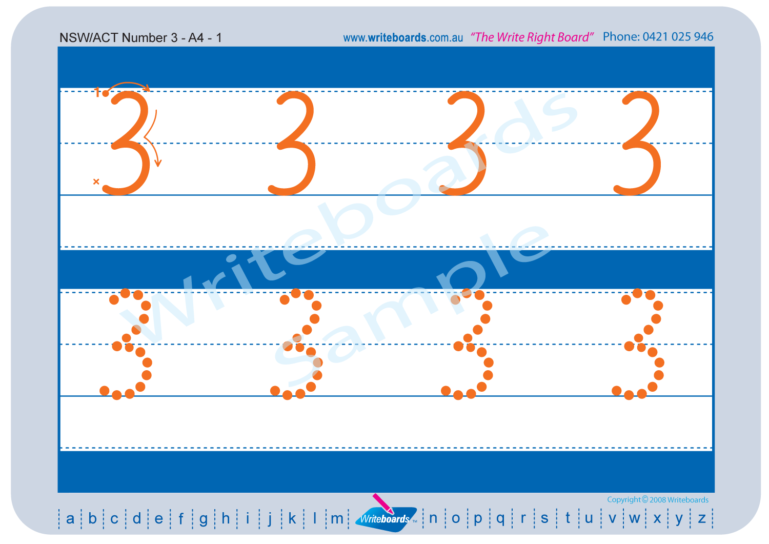 NSW Foundation Font number tracing worksheets for teachers, early stage one resource for teachers