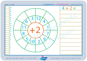 Addition Maths worksheets for Tutors and Occupational Therapists that use a grid to find the answer