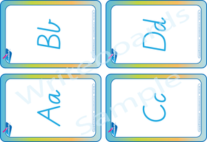 Free Alphabet Letter Flashcards come with Alphabet Busy Book for VIC - NT & WA Handwriting