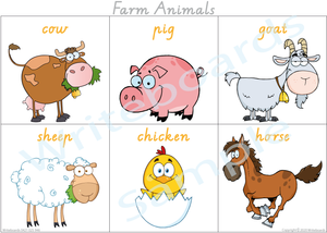 Free Posters come with our VIC / WA & NT Farm Animal Busy Book