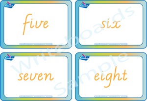 Busy Book Numbers Pack comes with Free Flashcards for VIC / WA & NT Handwriting