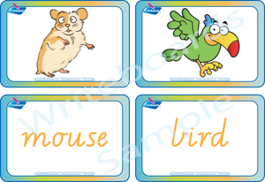 Free Flashcards come with our VIC / NT & WA Pet Animal Busy Book