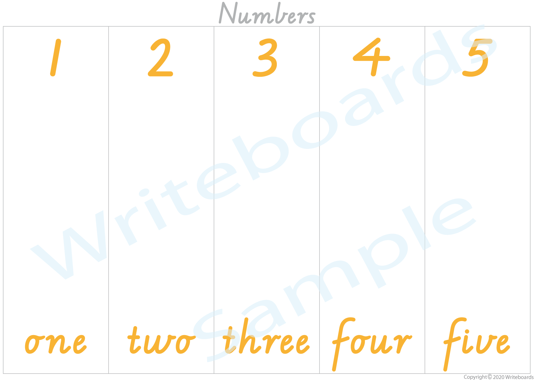 Teach your child numbers with our VIC Modern Cursive Font Busy Book with posters and flashcards