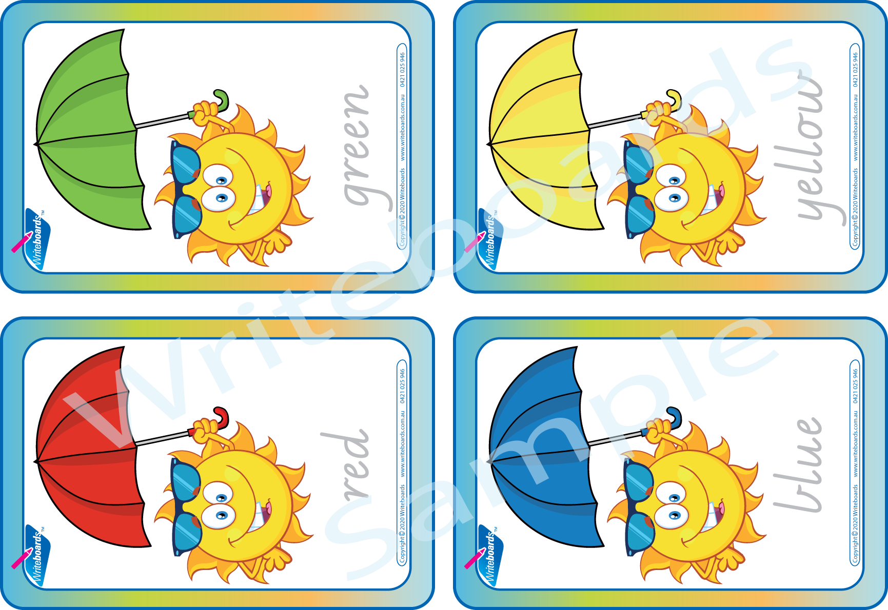 Teach your child colours with our 12-page Colours Busy Book featuring VIC Modern Cursive Font handwriting