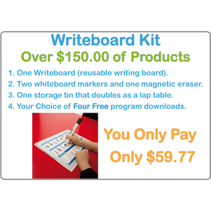 Handwriting board and worksheets, Handwriting Kit, clear writing board and worksheets