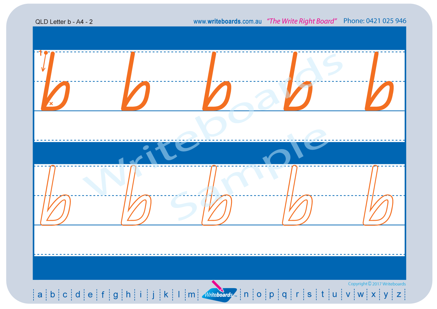 QLD Modern Cursive Font Lowercase Alphabet Tracing Worksheets for Preschool & Kindergarten Educators, School Readiness Preparation