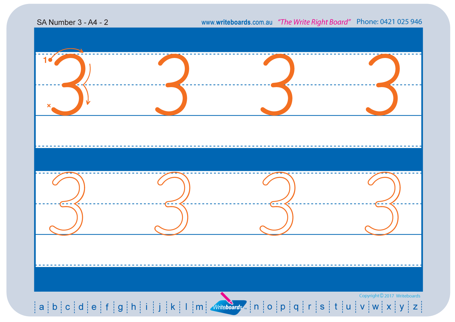 126 SA Modern Cursive Worksheets that are set up for Reception download & print now