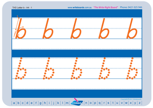 Free TAS Modern Cursive Font Lowercase Alphabet Handwriting Worksheets, Download Free TAS Alphabet Tracing worksheets